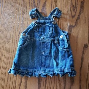Arizona Jean Overall Dress Size 0-3 Months EUC